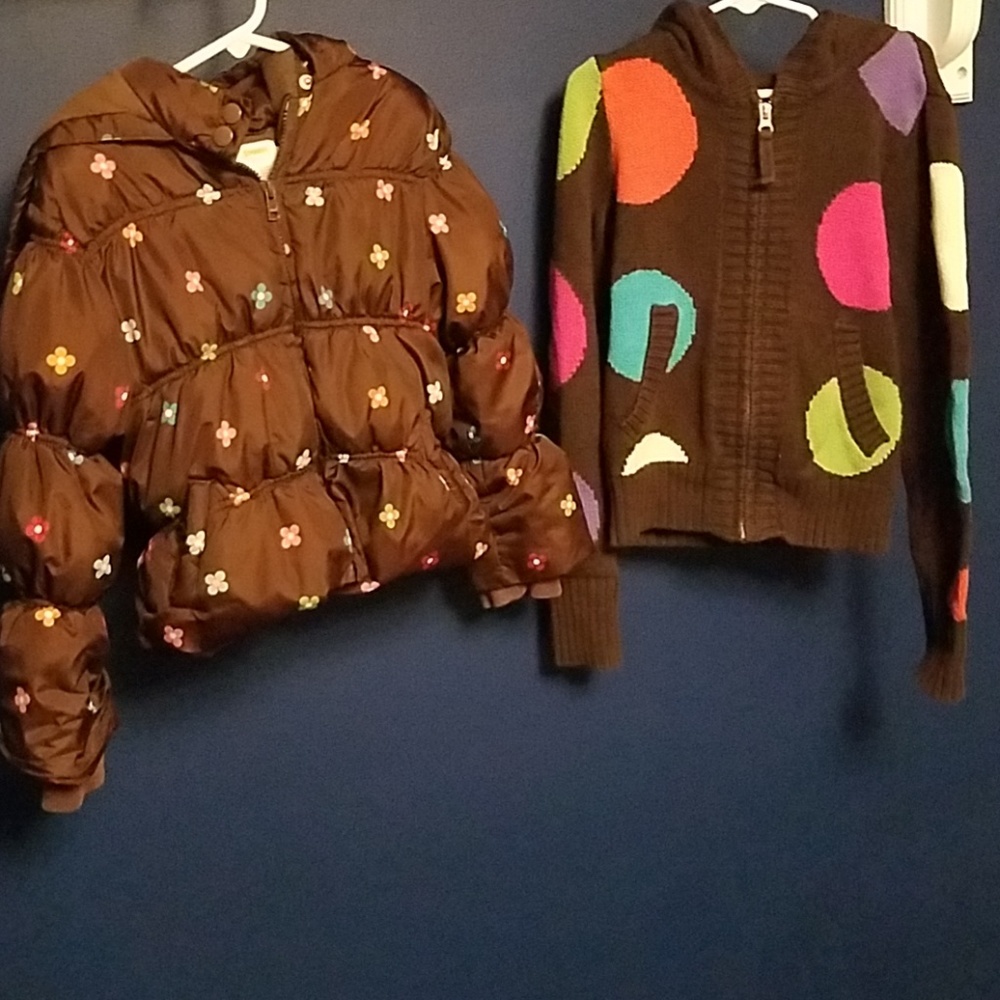 Gymboree jacket and gap kids sweater 5/6 8
